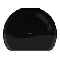 Диспенсер для туалетной бумаги в рулонах Tellus TP1 Джамбо Wave 921008, черный