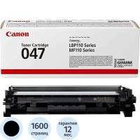 Тонер-картридж Canon 047 BK (2164C002) чер. для MF112/113