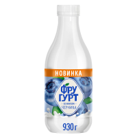 Напиток кисломолочный Фругурт черника 1%, 930г