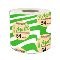 Туалетная бумага Motti 1 слой, 1 рулон, 54 м, белая