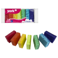 Губка York Maxi Color 3х10х7см, поролон/абразив, 6+1шт/уп