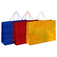 Пакет подарочный (1 шт.) 70x16x50 см, 'BIG SIZE', голография, ассорти 3 цвета, ЗОЛОТАЯ СКАЗКА, 609732
