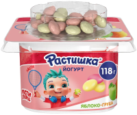 Йогурт детский Растишка Яблоко, груша и печенье 3% с 3 лет, 118г