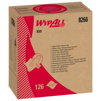 Протирочные салфетки Kimberly-Clark WypAll Х60, 126шт, 21,2x42,6см, белые, 8266