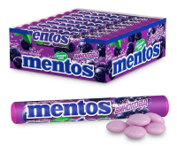 Драже жевательные Mentos виноград, 38г x 24 шт