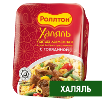 Лапша быстрого приготовления Роллтон Халяль лагманная с говядиной, 90г