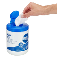 Протирочные салфетки Kimberly-Clark Kimtech Wettask 7752, в рулоне, 55 листов, белые, 12шт, туба в комплекте