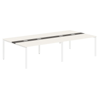 Конференц стол EUCT 3116 Ясень Траун/Белый 3126х1606х750 EDIS