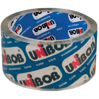 Клейкая лента упаковочная Unibob 48мм х50м, кристально чистая, 45мкм