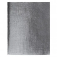 Тетрадь Hatber Metallic А5, 48л, в клетку, на скрепке, серебряная