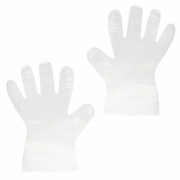 Перчатки полиэтиленовые одноразовые, КОМПЛЕКТ 50 пар (100 штук), 6 микрон, размер L (большой), LAIMA, 606880