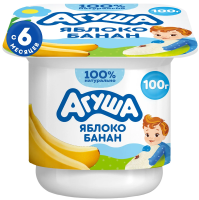 Творог детский Агуша Яблоко и банан 3.9% с 6 месяцев, 100г