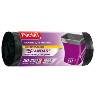 Мешки для мусора Paclan Standard 30л, 7.3мкм, 20 шт