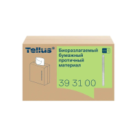 Протирочные салфетки Tellus (tork) Премиум WM5 393100, белые, 100шт, 22.5х41см, белые, 393100