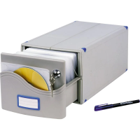 Бокс для CD/DVD Profioffice MB-200SL серый, на 200 дисков