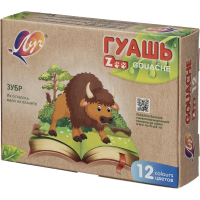Гуашь Луч Zoo 12 цветов по 15мл