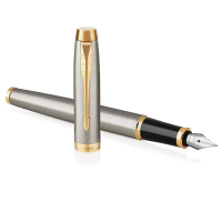 Перьевые ручки класса Люкс Parker IM Core F, хром/черный корпус, 1931649