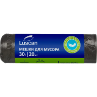 Мешки для мусора Экодом ПНД 30л, 6мкм, 20шт/рул