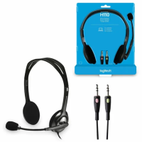 Гарнитура проводная Logitech H110 черная, 20 Гц-20 кГц
