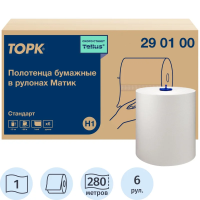 Бумажные полотенца Tellus (tork) Universal Soft Matic H1 1слой, рулон 280м, белые, 290100