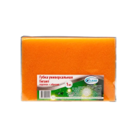 Губка Vclean Гигант 14х9.5х4см, поролон и абразив, ассорти