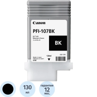 Картридж струйный Canon PFI-107BK, черный, (6705B001)