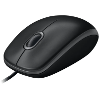 Мышь проводная Logitech B100 черная