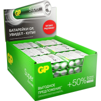 Батарейка Gp Super эконом АА LR6, 96шт/уп