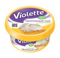 Сыр творожный Виолетта Violette Сливочный 70%, 140г