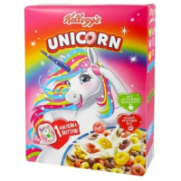 Готовый завтрак Unicorn Радужные колечки с фруктовым вкусом, 195г