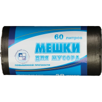 Мешки для мусора Gren Pack ПНД 60л, 8мкм, 50 шт