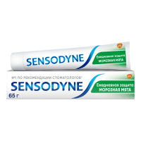 Зубная паста Sensodyne Ежедневная защита для чувствительных зубов морозная мята с фтором, 75мл