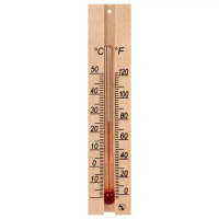 Термометр комнатный, 'ДЕРЕВЯННЫЙ', диапазон: от 0 до +50 °C, ПТЗ, ТБ-206