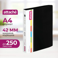 Папка на 2-х кольцах А4 Attache черная, 42мм, d кольца=35мм, F502/07