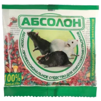 Средство от грызунов Абсолон зерно 100г пакет АЛП100