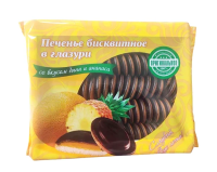 Печенье Кико в темной глазури дыня и ананас, 1.2кг