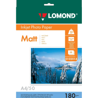 Фотобумага для струйных принтеров Lomond А4, матовая, 50 листов, 180 г/м2