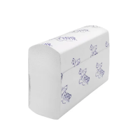 Бумажные полотенца Flypapir Comfort H2, 2 слоя, Z-сложение, 180лист, белые, 20 пачек, 17г/м2 272002-С