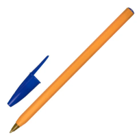 Шариковая ручка Staff Basic Orange BP-01 синяя, 0.5мм, оранжевый корпус