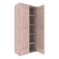 Шкаф высокий Skyland Xten XHC 85.1, дуб сонома, 856х432х1955мм, с глухими дверьми, с топом