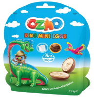Шоколадные яйца Ozmo mini eggs с начинкой молочный крем, 71.5г