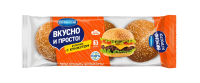 Булочки для бургера Коломенский Вкусно и просто с кунжутом, 180г