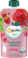 Кисель детский Фруто Клубника и малина с 12 месяцев, 130г