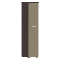 Шкаф колонка с глухой дверью и топом TLHC 42.1(R) Капучино/Венге Магия Z 432х450х1968 TORR LUX