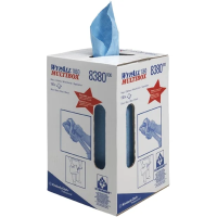 Протирочные салфетки Kimberly-Clark WypAll Х60 с центральной вытяжкой, 150шт, 42х24,5 см, синие, 8380