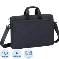 Сумка для ноутбука 17.3, RivaCase Biscayne, черная, 8355 Black