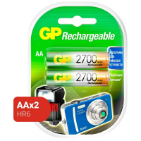 Аккумулятор Gp AA/HR06, 2700mAh, 2шт/уп