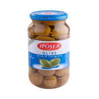 Оливки Iposea зеленые гигантские с косточкой, 530г