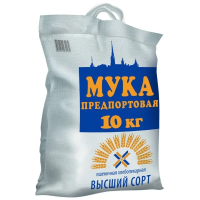 Мука Предпортовая пшеничная, высший сорт, 10кг
