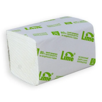 Туалетная бумага листовая Lime 2 слоя, 200 листов, белая, 250840